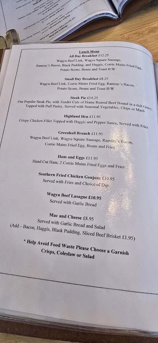 Menu Greenhall Country Cafe & Farm Shop-5